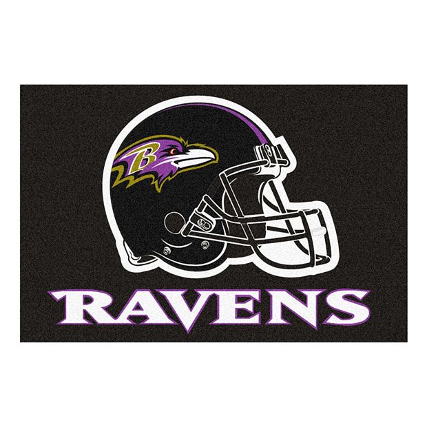 Baltimore Ravens Football Rug