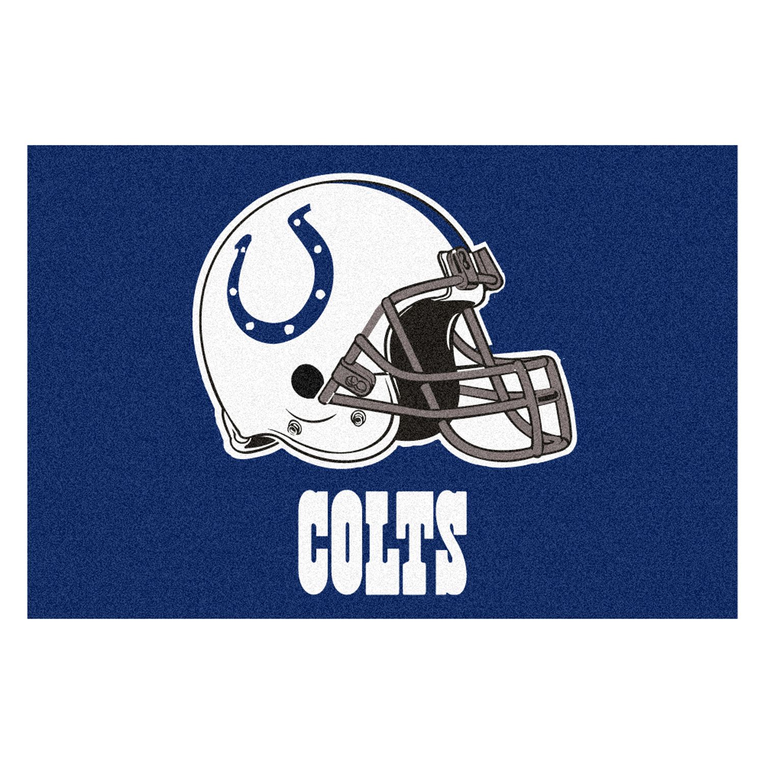 Indianapolis Colts Blue Football Helmet w/ Horseshoe Logo type Die-Cut  MAGNET