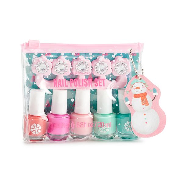 Simple Pleasures 5-Piece Snowman Nail Polish Set