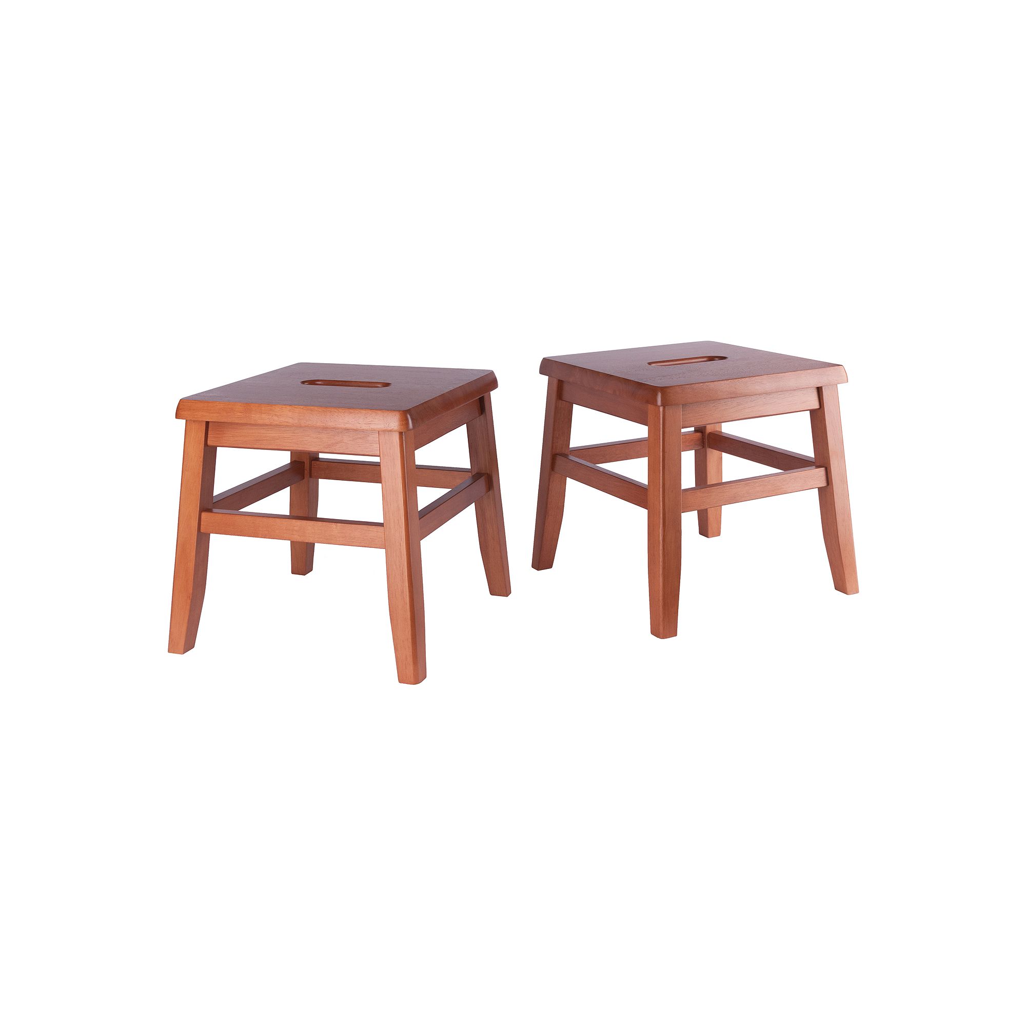 Winsome Kaya 2-Piece Conductor Stool Set, Light Brown