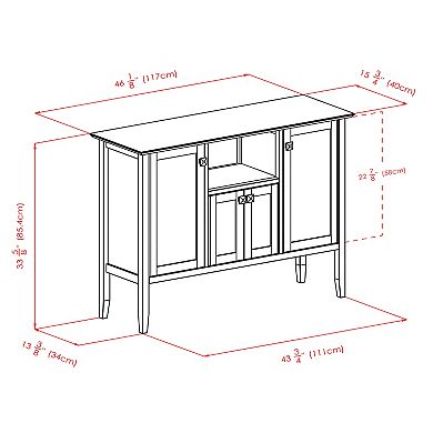 Winsome Melba Buffet Cabinet/Sideboard