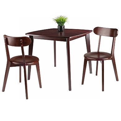 Winsome Pauline 3-Piece Table and Chairs Set
