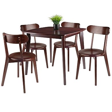 Winsome Pauline 5-Piece Table and Chairs Set