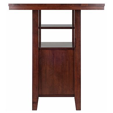 Winsome Albany 3-Piece High Table with Ladder Back Counter Stools Set