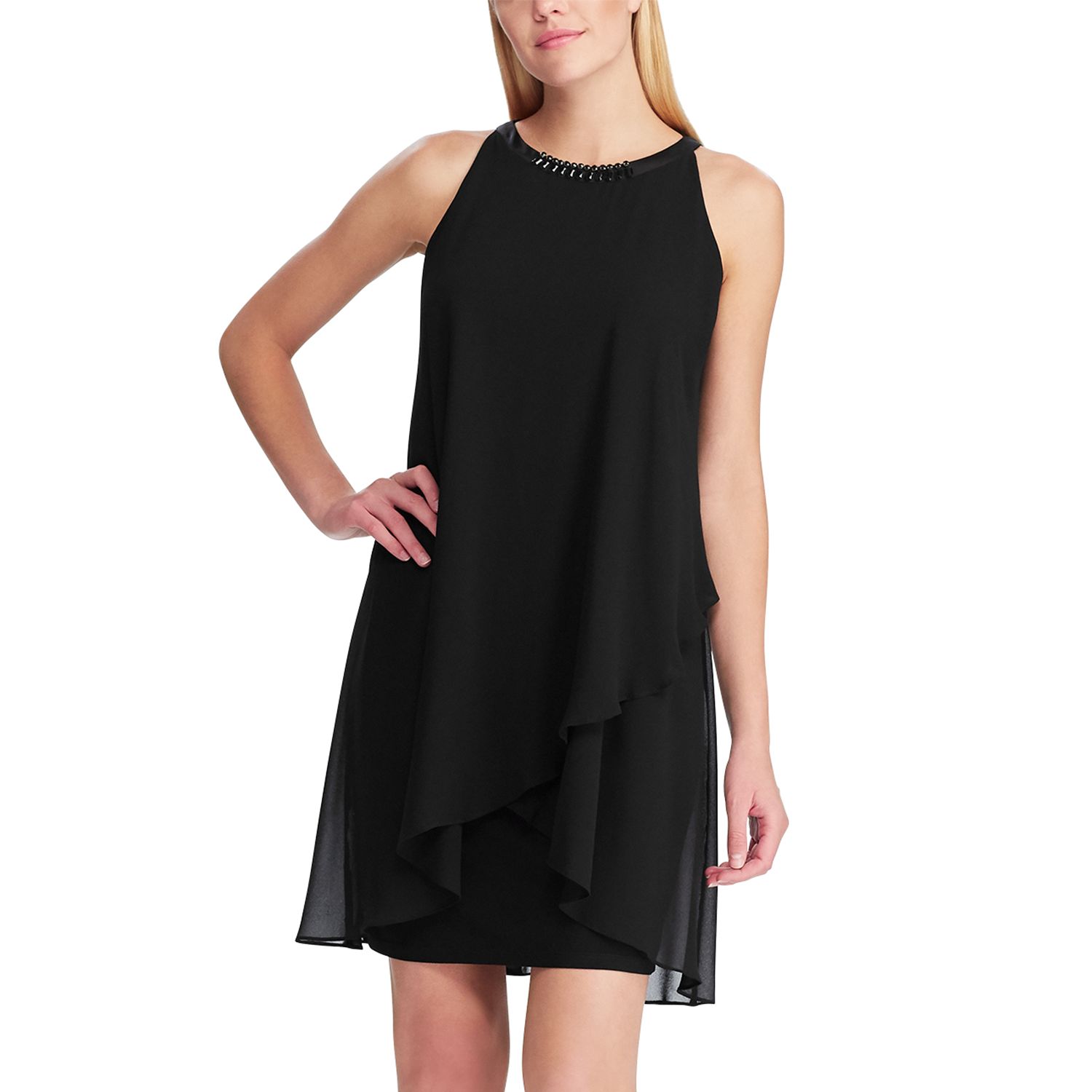 ruffle sheath dress