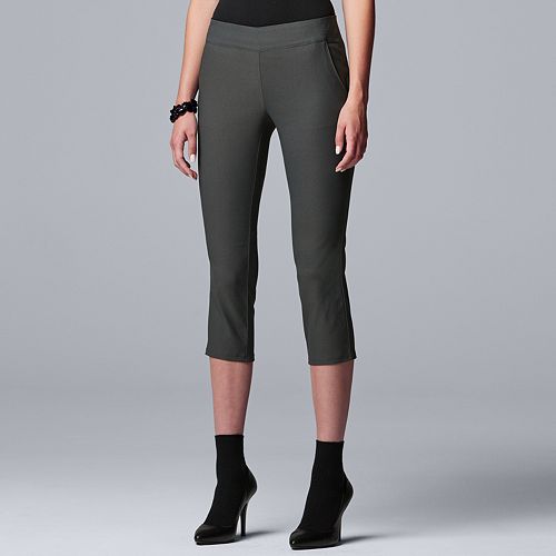 Women's Simply Vera Vera Wang Simply Modern Flat Front Capri