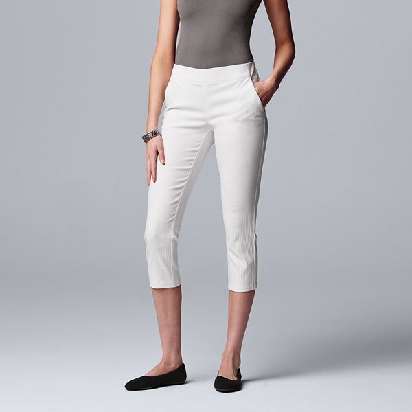 Women's Simply Vera Vera Wang Simply Modern Flat Front Capri