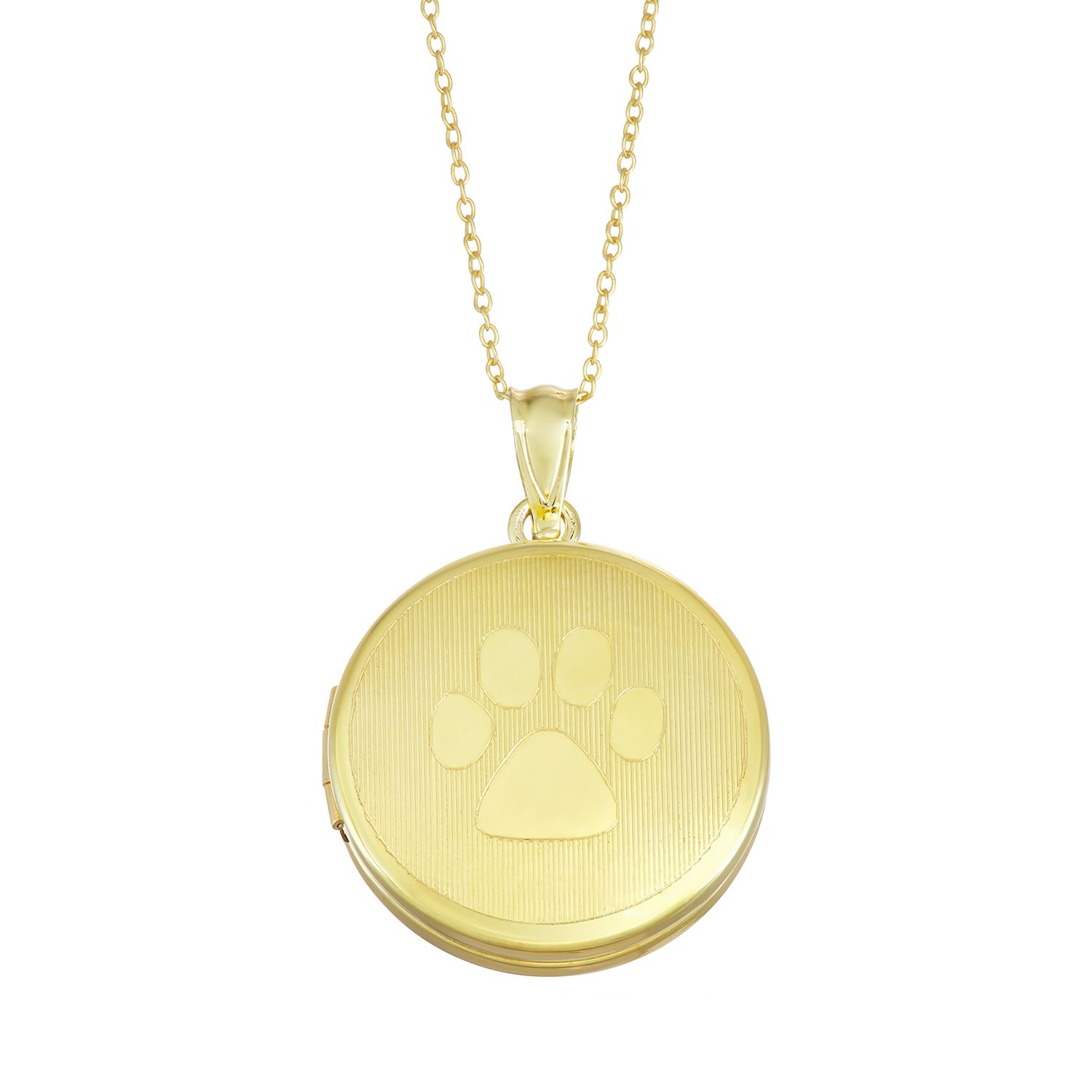 paw print locket necklace