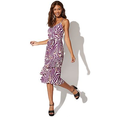 Juniors' Vylette™ Tiered Slip Dress