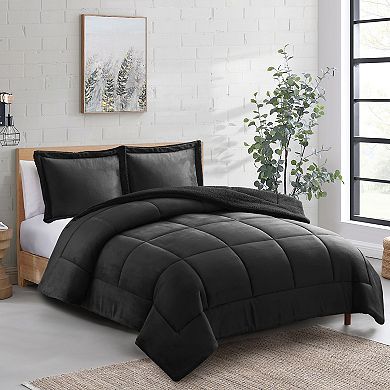 Sweethome Collection 3-Piece Sherpa Comforter Set