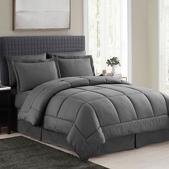 Sweethome Collection 8 pc Greek Key Bedding Set