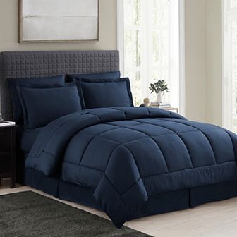 Sweethome Collection 8 pc Greek Key Bedding Set