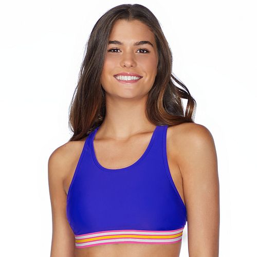 high neck racerback bikini top