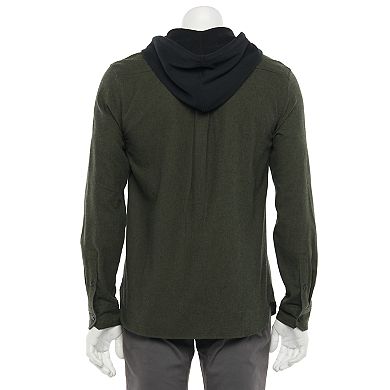 Men's Caliville Hooded Button-Down Shirt