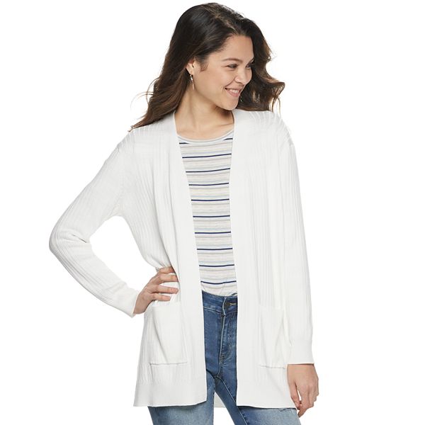 Juniors' SO® Ribbed Boyfriend Cardigan