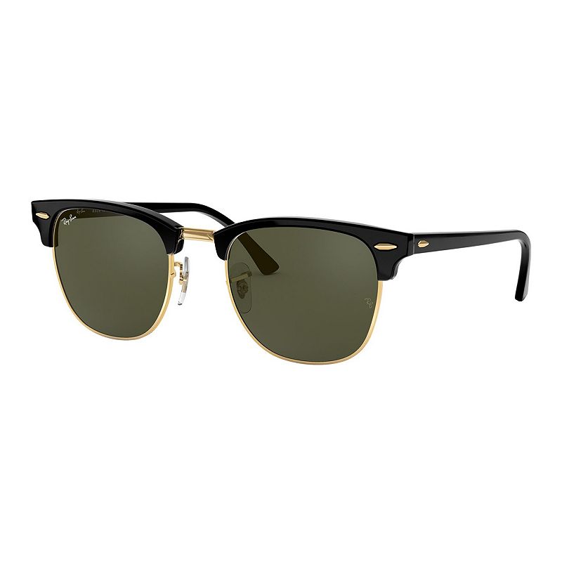 Ray-Ban Men s Clubmaster RB3016-W0365-51 Black Sunglasses