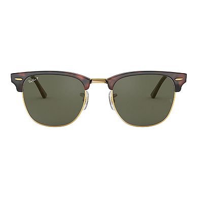 Ray-Ban RB3016 Clubmaster Classic 51mm Square Polarized Sunglasses