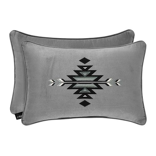 37 West Brody Silver Boudoir Decorative Throw Pillow
