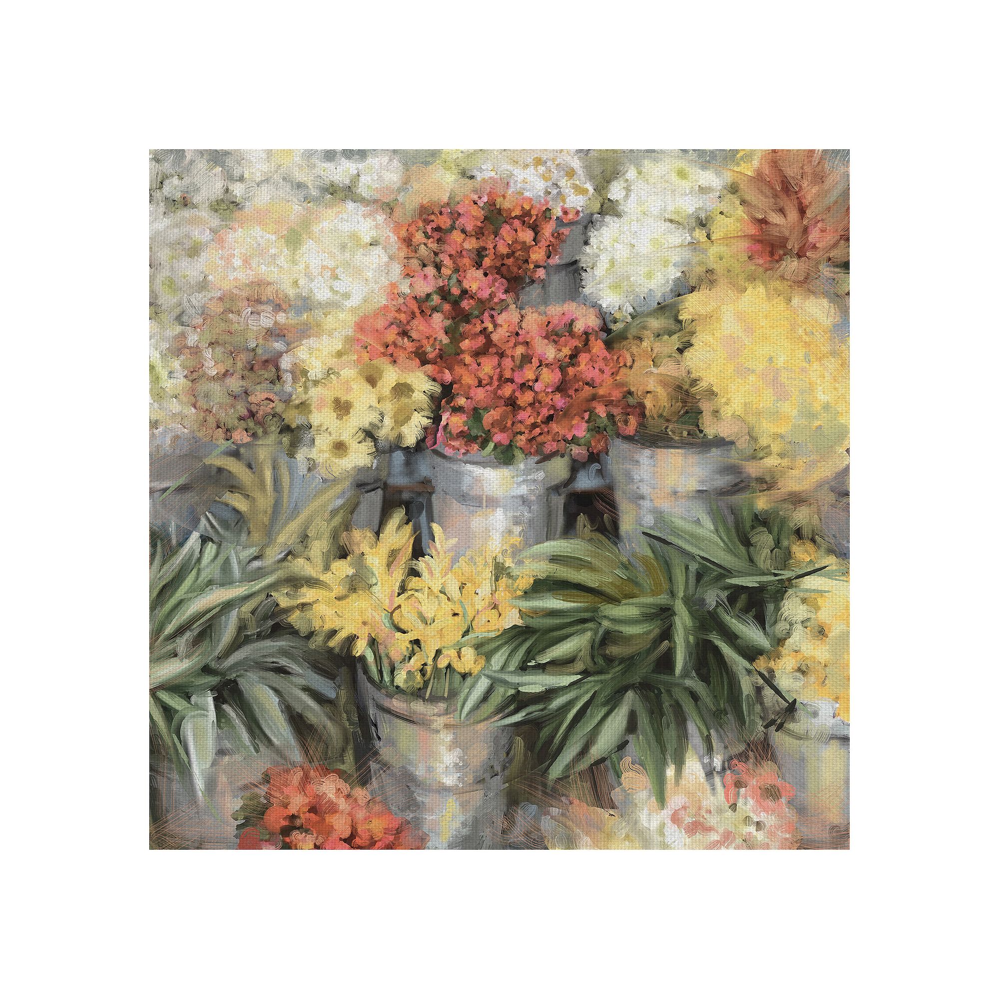 Fine Art Canvas Spring Market Canvas Wall Art, Multi