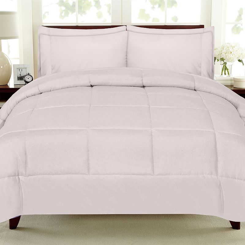 Sweethome Collection Luxury 7-piece Comforter & Sheet Set, Pink, Twin