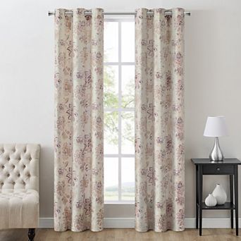 The Big One® 2-pack Sophia Floral Decorative Window Curtains