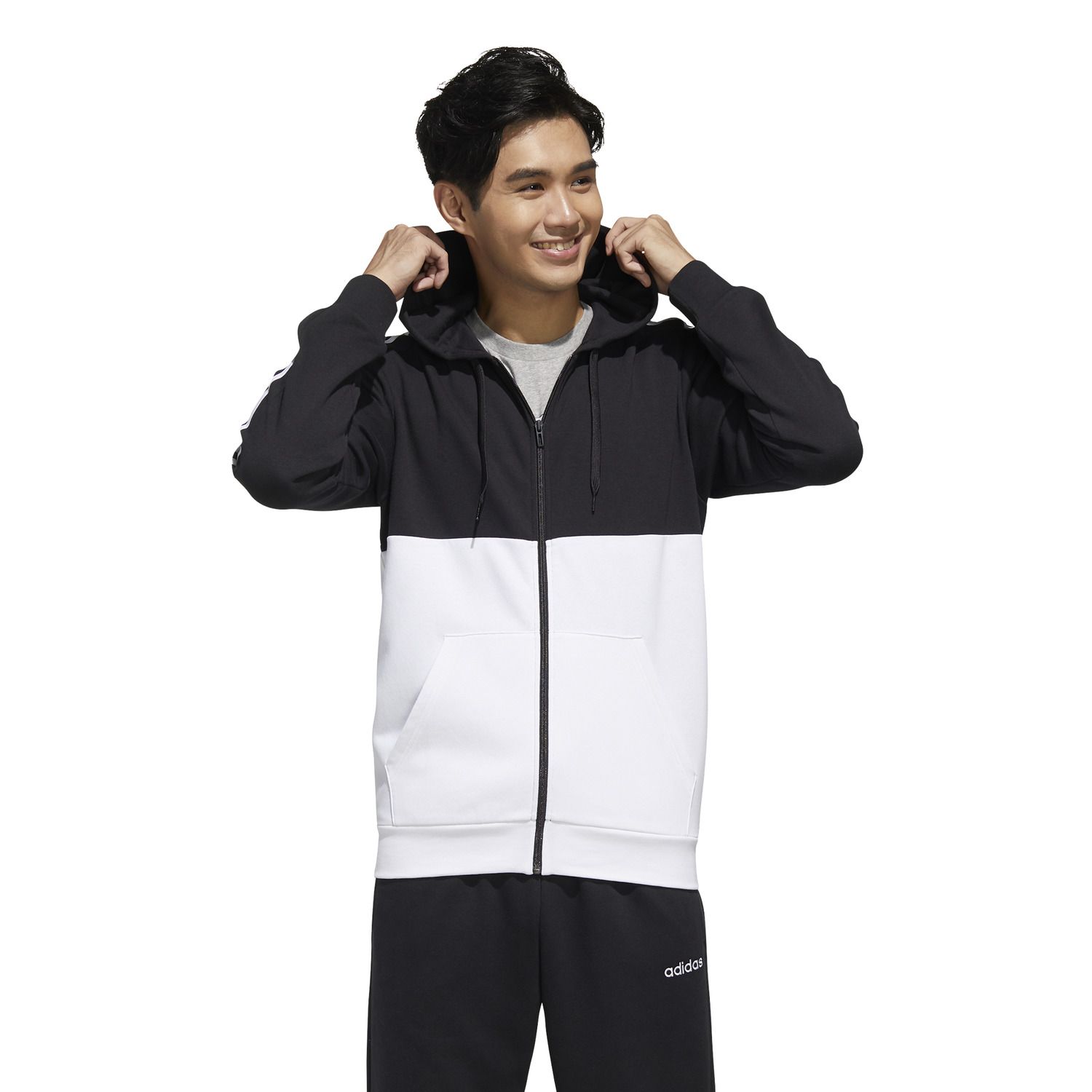 adidas zip hoodie mens