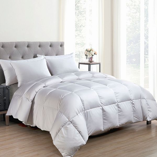 Hotel suite white goose down sale comforter