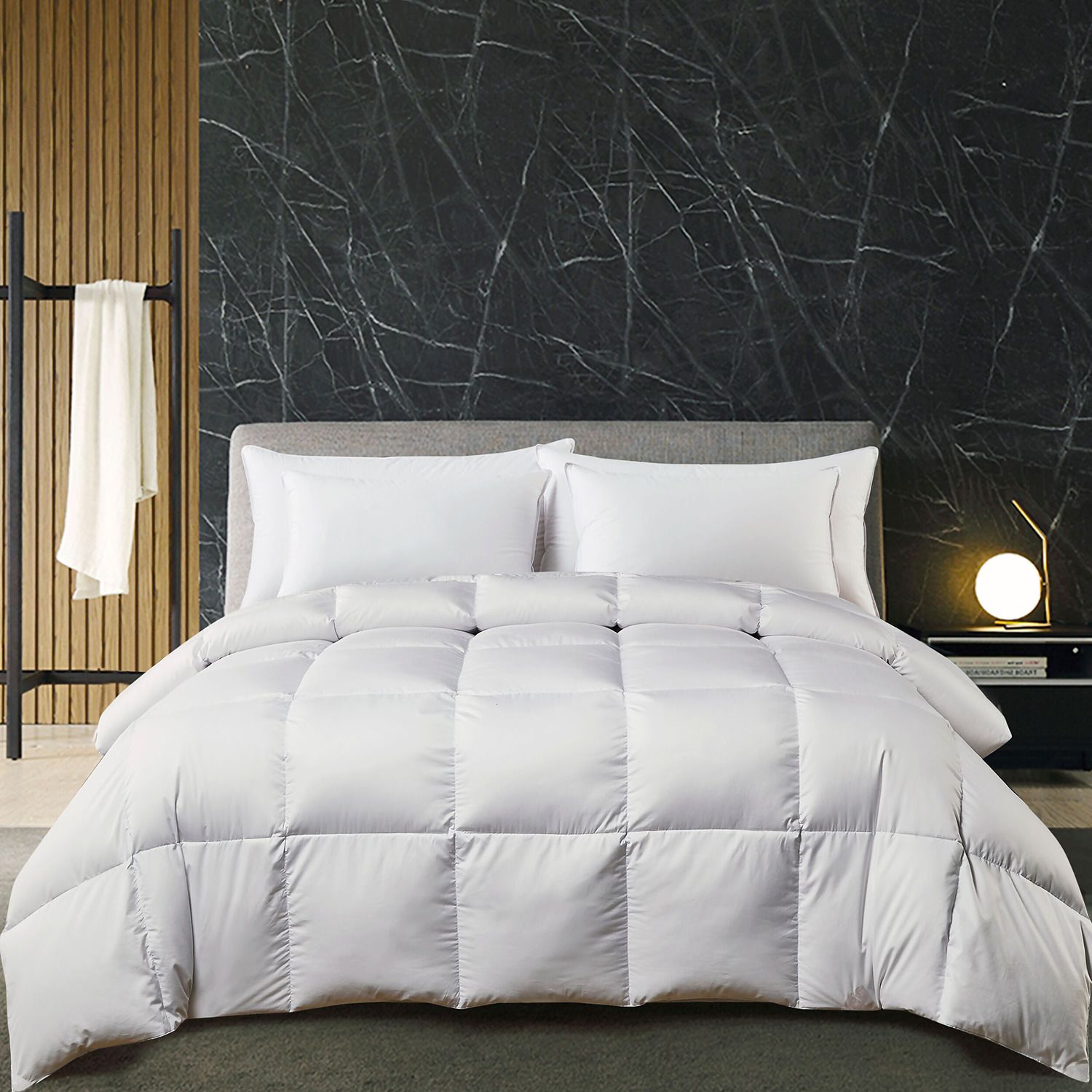 Image for Hotel Suite White Goose All Seasons Comforter at Kohl's.