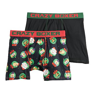 Men's Crazy Boxer Novelty Holiday Boxer Briefs