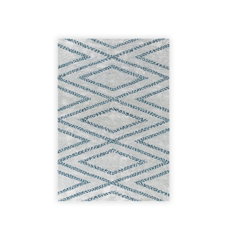 VCNY Home Madden Geometric Area Rug, Blue, 5X7 Ft