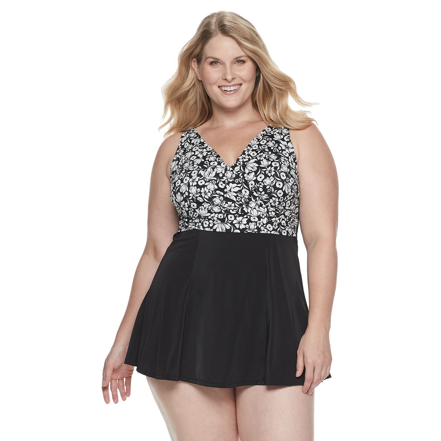 wrap swim dress