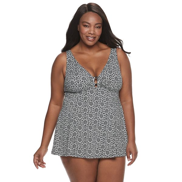 Plus Size Women's A Shore Fit Tattoo Ring Dress