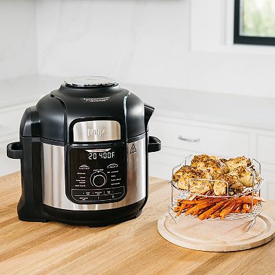 Ninja Foodi 8 qt. 9 in 1 Deluxe XL Pressure Cooker Air Fryer Stainless Steel