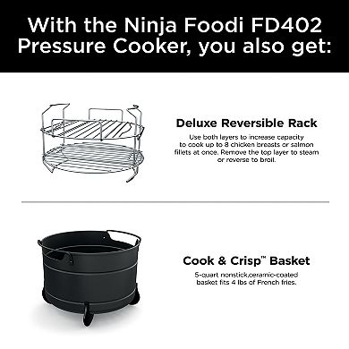 Ninja Foodi 8-qt. 12-in-1 Deluxe XL Pressure Cooker & Air Fryer - Stainless Steel 