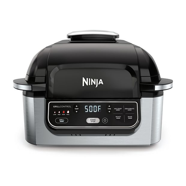 Ninja Sizzle Smokeless Indoor Grill and Griddle with Rec 