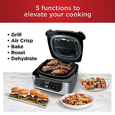 Ninja Foodi 5-in-1 Indoor Grill with Air Fry, Roast, Bake & Dehydrate