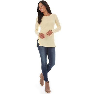 Women's Apt. 9® Fuzzy Jersey Tunic