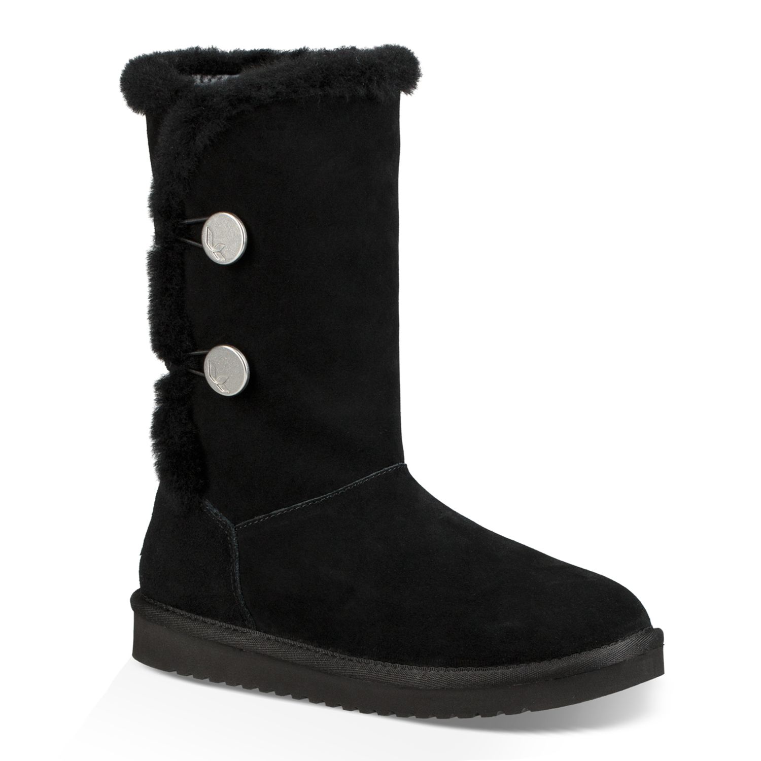 black booties with gold accents