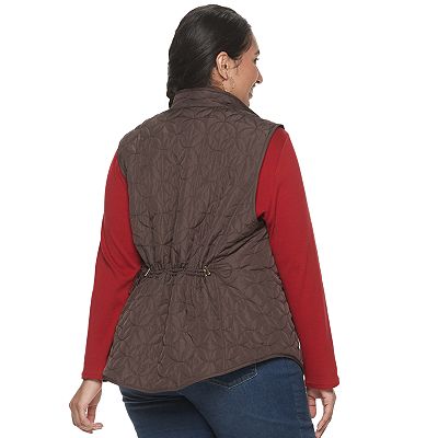 Plus Size Croft Barrow Quilted Vest