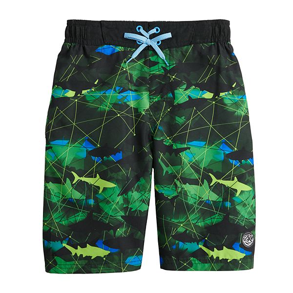 Boys 820 ZeroXposur Printed Swim Trunks