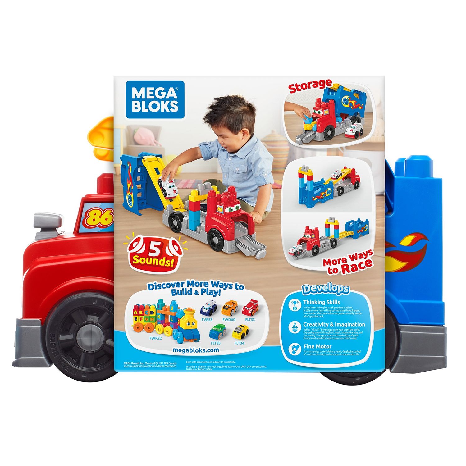 mega bloks build & race rig