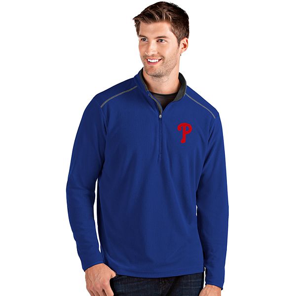 Antigua Apparel / Men's Philadelphia Phillies Light Blue Quarter-Zip  Pullover