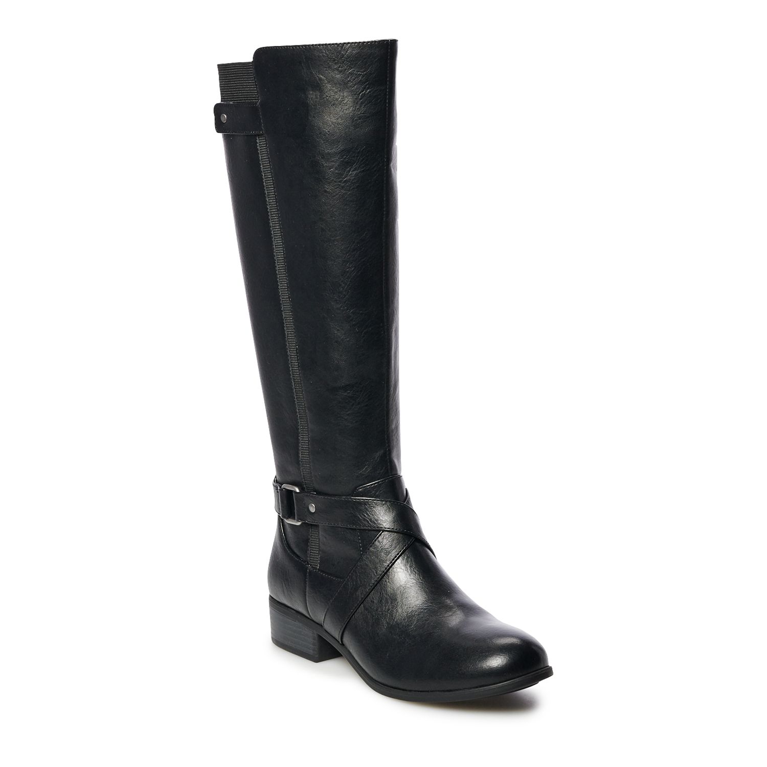 croft and barrow tall black boots