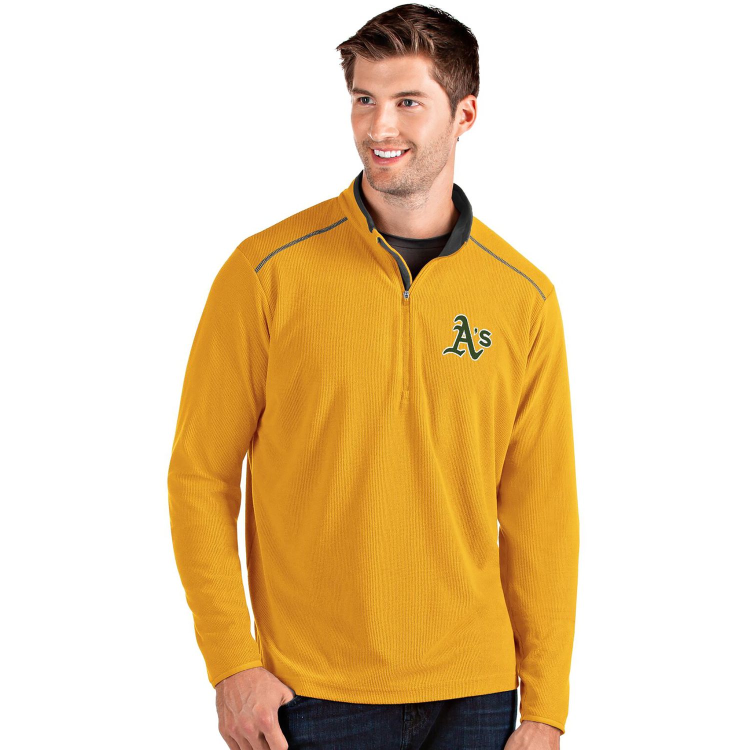 yellow quarter zip