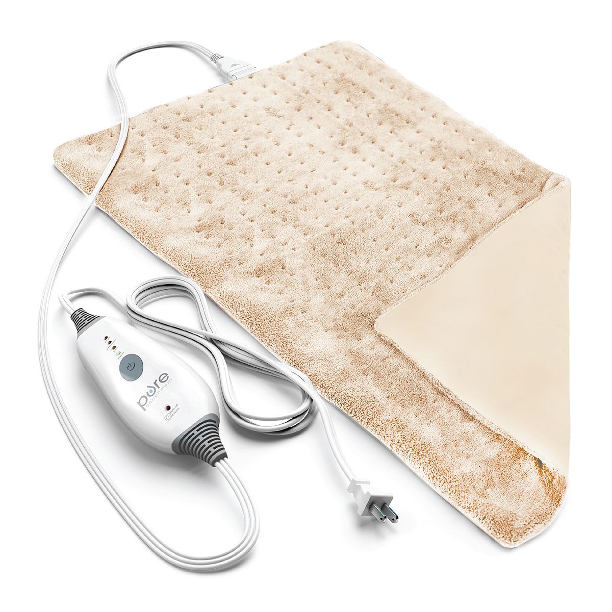 Pure Enrichment PureRelief Deluxe Heating Pad - Beige Khaki