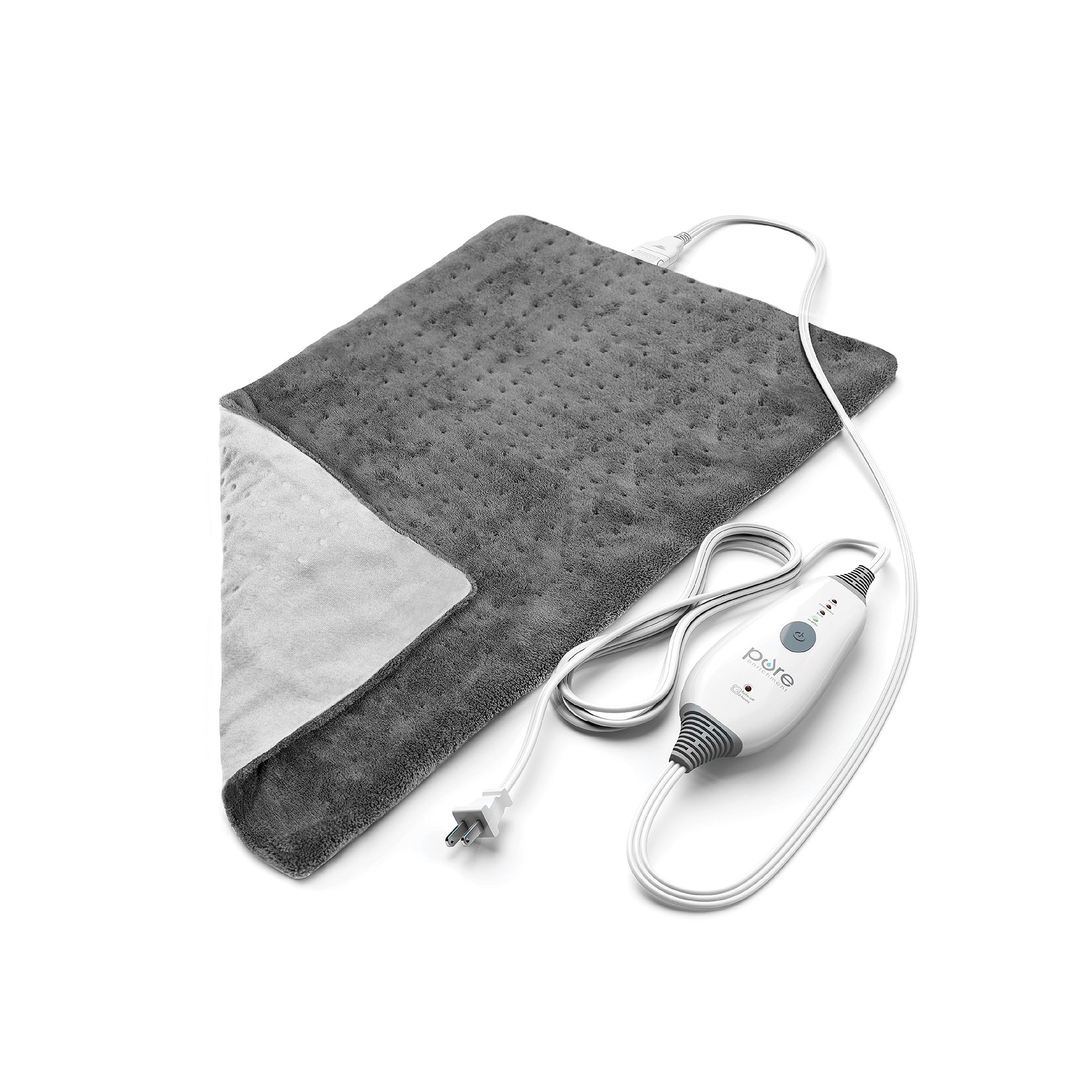 Pure Enrichment PureRelief Deluxe Heating Pad, Gray