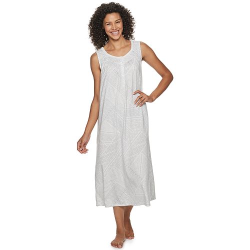 Women's Croft & Barrow® Placket Neck Nightgown