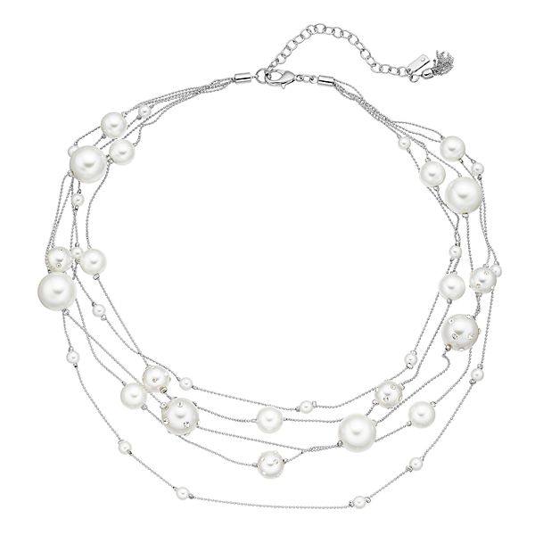 Simply Vera Vera Wang Multi Strand Simulated Pearl Necklace
