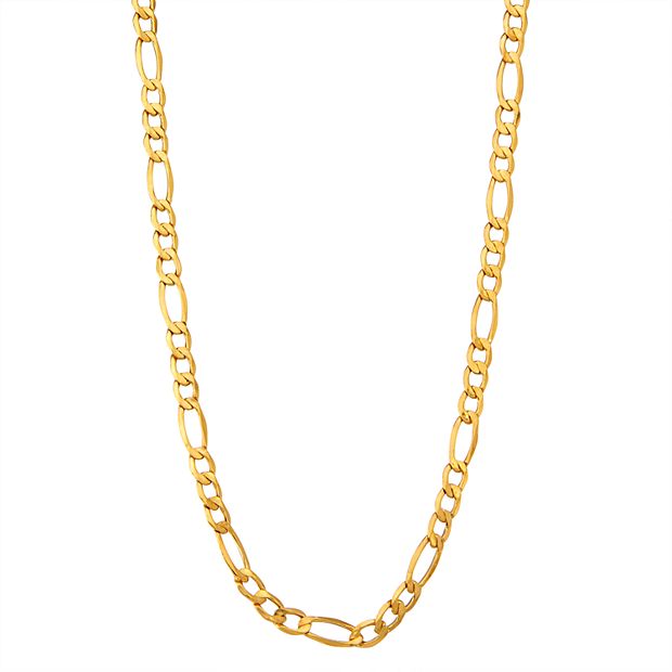 Tiara 14K Yellow Gold 5.65mm 18 Figaro Chain