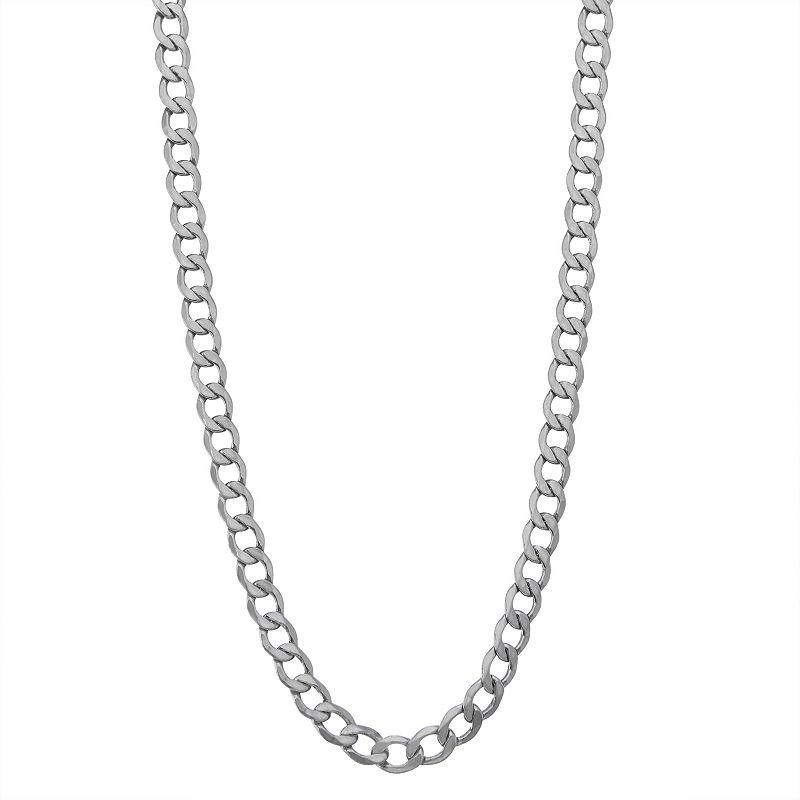 Mens 14k Gold Cuban Curb Chain Necklace, Size: 20, White